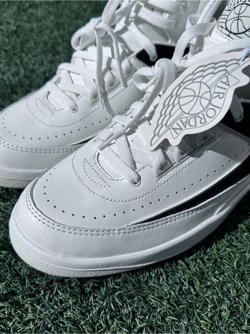 Nike Air Jordan 2 Retro Sail-Coconut Milk-Black Women 11 Men 9.5 DX4400-100